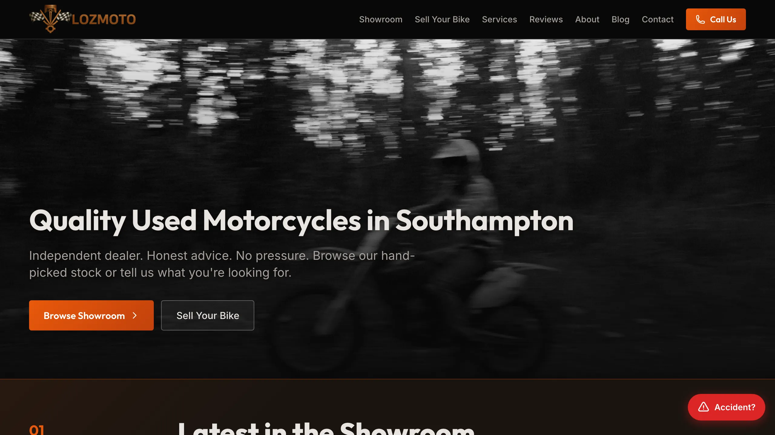 LozMoto home page: quality used motorcycles in Southampton